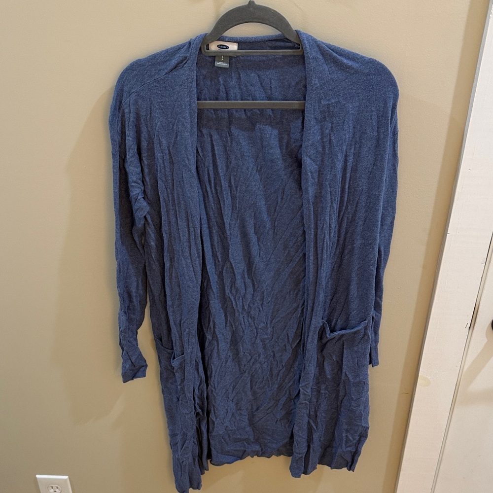 Old Navy Blue Open Front Cardigan